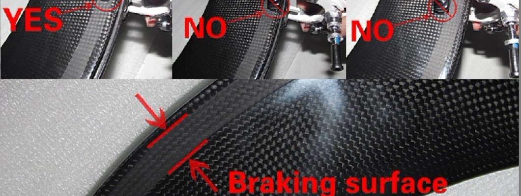 Avoid Rim brake surface melted